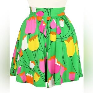 Trashy Diva mod tulips high waisted shorts size 6